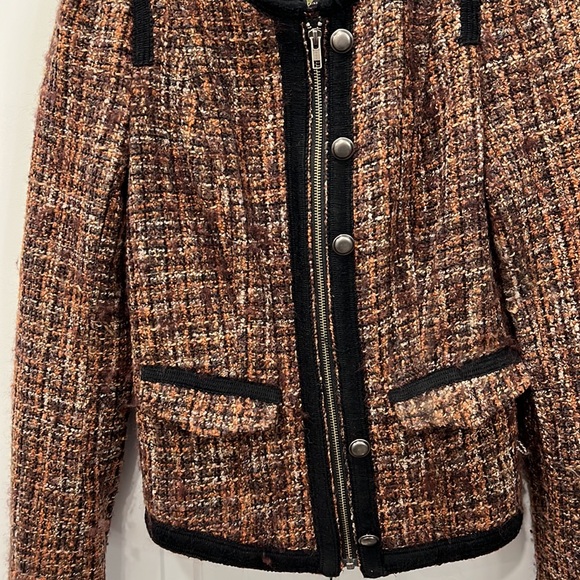 FREE PEOPLE Women's Coco Tweed Jacket Size 4 - Picture 4 of 9